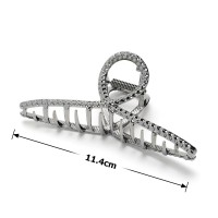 Заколка-краб для волос из металла 11.4см (23234) вариант 02