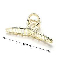 Заколка-краб для волос из металла 11.4см (23235) вариант 03