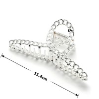 Заколка-краб для волос из металла 11.4см (23236) вариант 01