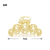 Заколка-краб для волос из металла 7см (23629) вариант 06