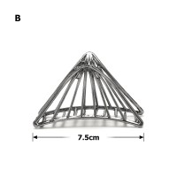 Заколка-краб для волос из металла 7.5см (23630) вариант 01