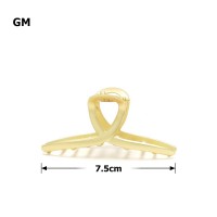 Заколка-краб для волос из металла 7.5см (23632) вариант 06