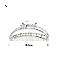 Заколка-краб для волос из металла 8.8см (23634) вариант 05