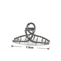 Заколка-краб для волос из металла 7.5см (23635) вариант 01