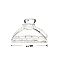 Заколка-краб для волос из металла 7.7см (26239) вариант 01