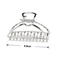 Заколка-краб для волос из металла 9.8см (26241)