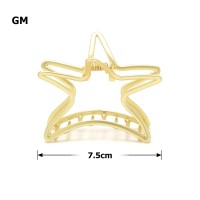 Заколка-краб для волос из металла 7.5см (27127) вариант 06