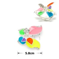 Заколка-краб для волос из металла покрыта эмалью (9162)