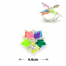 Заколка-краб для волос из металла покрыта эмалью (9171)