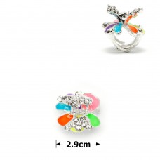 Заколка-краб для волос из металла покрыта эмалью (9172)