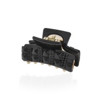 Заколка-краб для волос пластиковая со стразами (10086) вариант 01