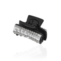 Заколка-краб для волос пластиковая со стразами (10144) вариант 03