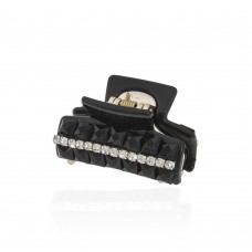 Заколка-краб для волос пластиковая со стразами (10561) вариант 03