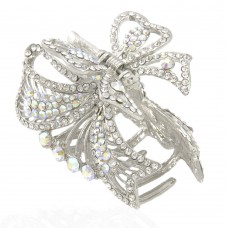 Заколка-краб для волос из металла со стразами 5.9см (11037) вариант 05