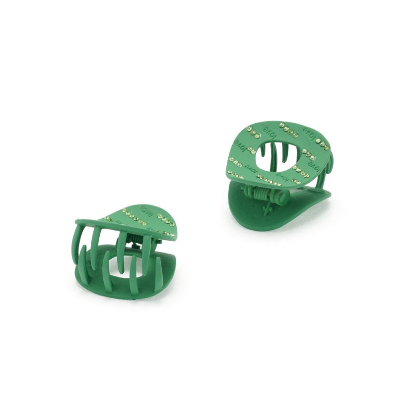 Заколка-краб для волос из металла матовая (15779) вариант 04