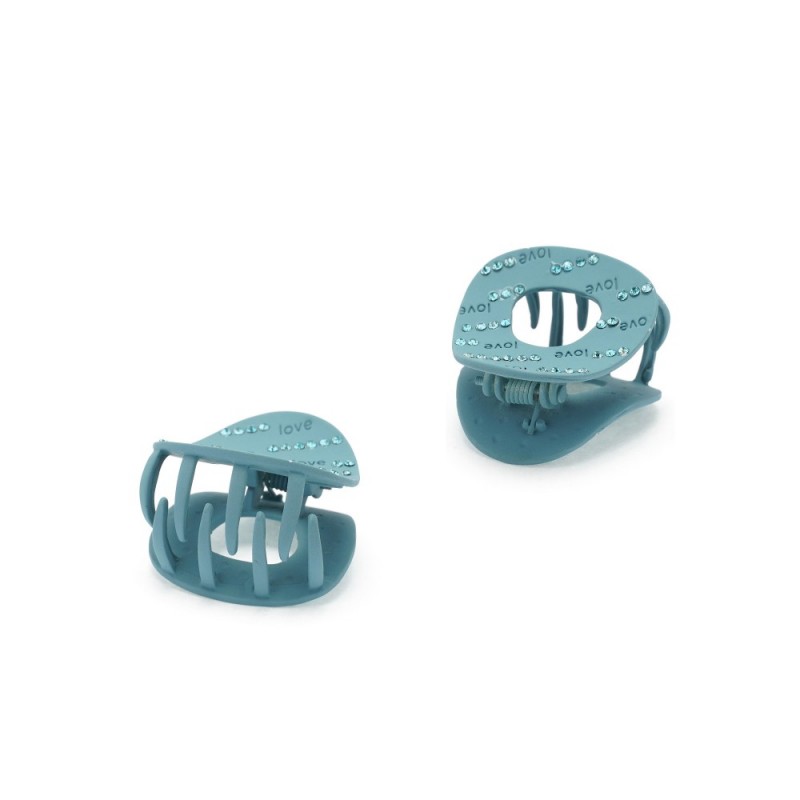 Заколка-краб для волос из металла матовая (15779) вариант 05