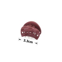 Заколка-краб для волос из металла матовая (15781) вариант 01