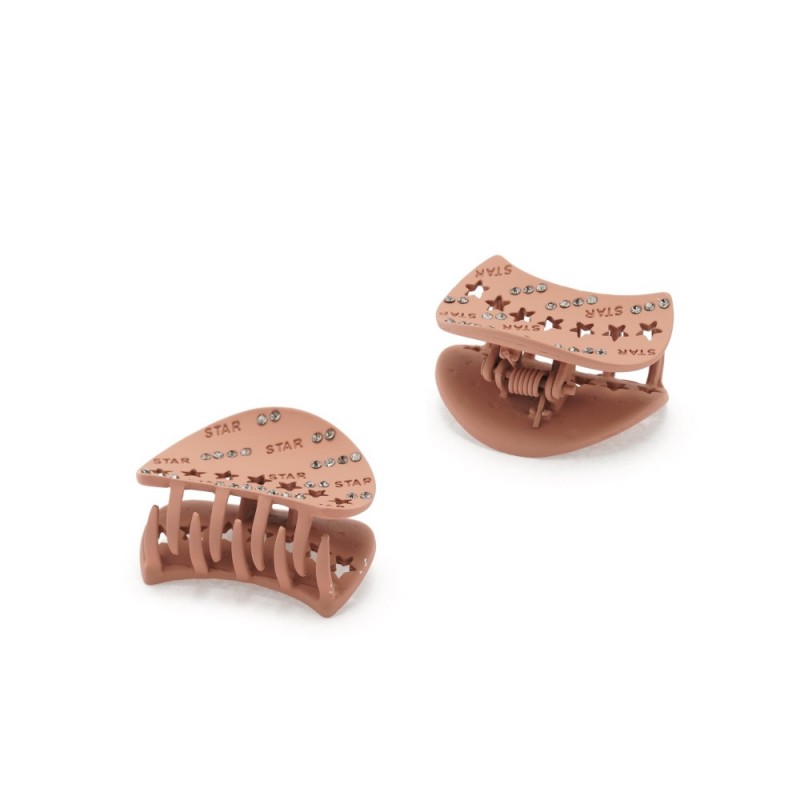 Заколка-краб для волос из металла матовая (15781) вариант 03