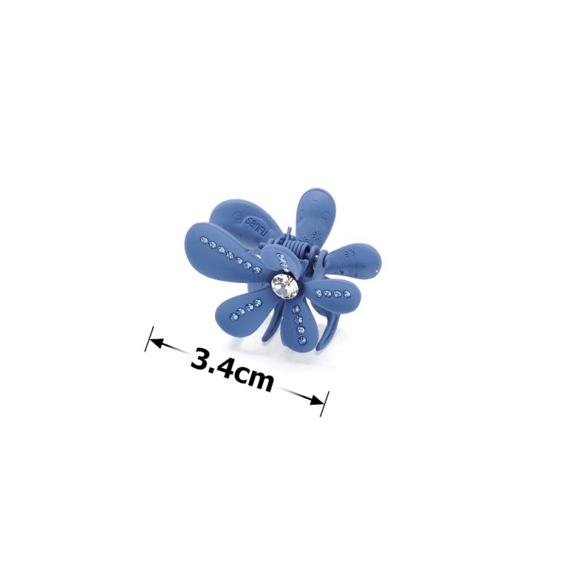 Заколка-краб для волос из металла матовая (15782) вариант 05