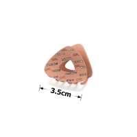 Заколка-краб для волос из металла матовая (15783) вариант 03