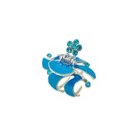 Заколка-краб для волос из металла покрыта эмалью (6911) вариант 05