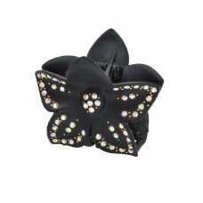 Заколка-краб для волос пластиковая со стразами (8121) вариант 06