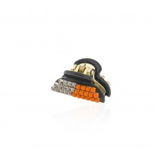 Заколка-краб для волос пластиковая со стразами (9068) вариант 06