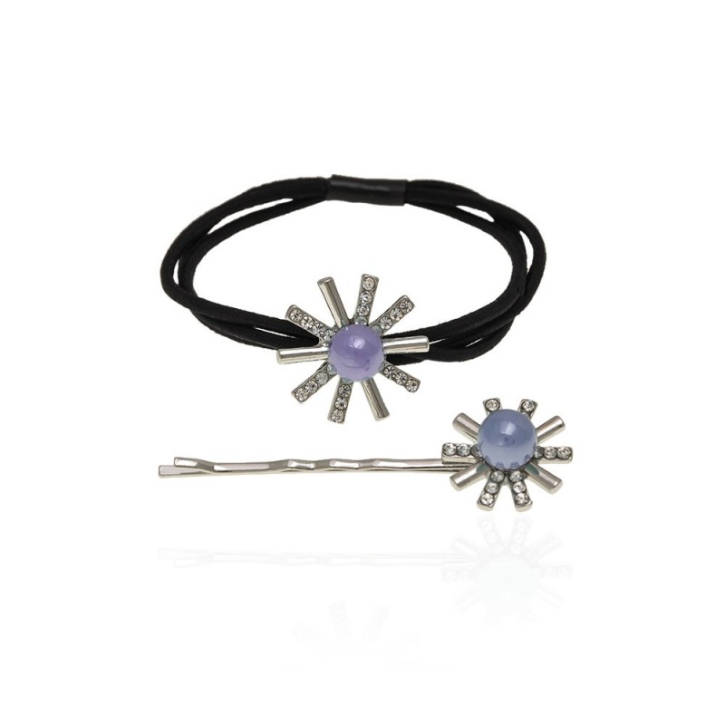 Набор из резинки и невидимки для волос 2шт (13341) вариант 05