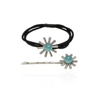 Набор из резинки и невидимки для волос 2шт (13341) вариант 06