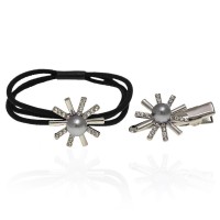 Набор из резинки и уточки для волос 2шт (13342) вариант 02