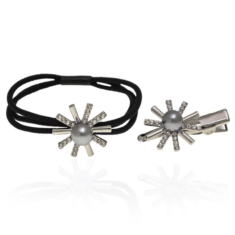 Набор из резинки и уточки для волос 2шт (13342) вариант 02