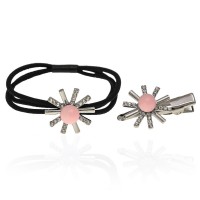 Набор из резинки и уточки для волос 2шт (13342) вариант 04