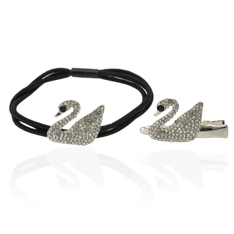 Набор из резинки и уточки для волос 2шт (14027) вариант 01