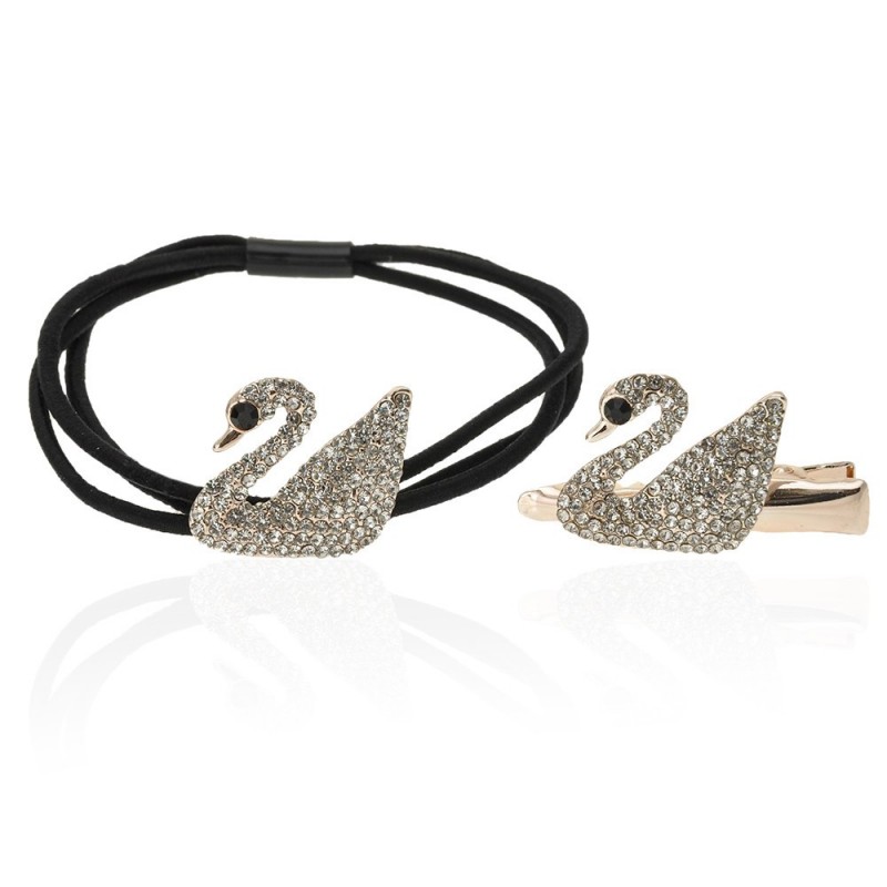 Набор из резинки и уточки для волос 2шт (14027) вариант 02