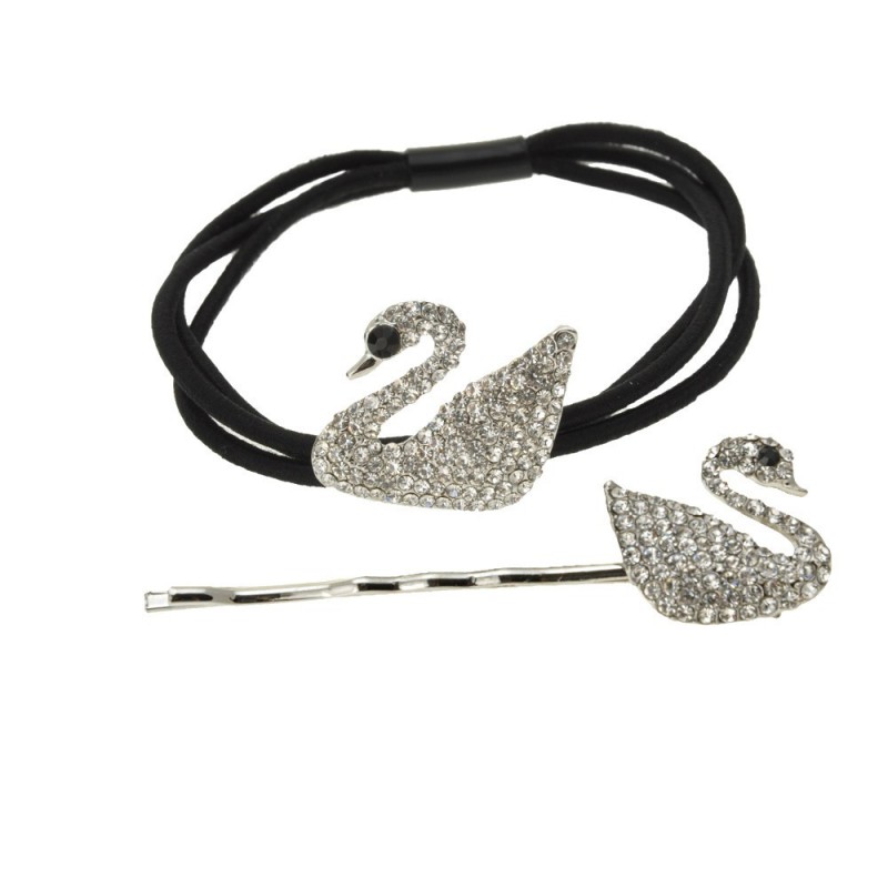 Набор из резинки и невидимки для волос 2шт (14031) вариант 01