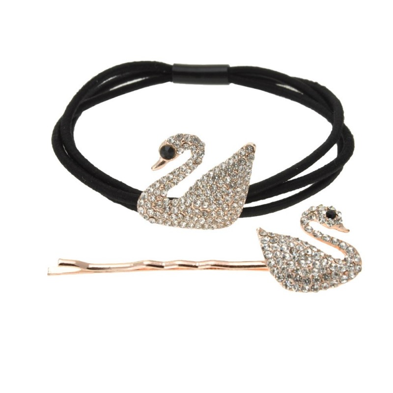 Набор из резинки и невидимки для волос 2шт (14031) вариант 02