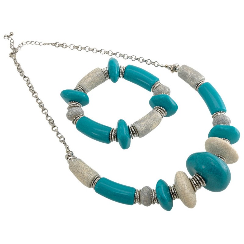 Набор из браслета и подвески на шею (7674) вариант 01