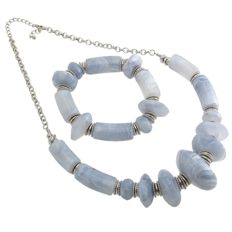 Набор из браслета и подвески на шею (7674) вариант 02