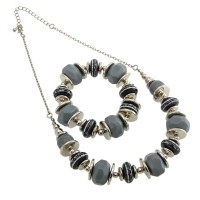 Набор из браслета и подвески на шею (7675)