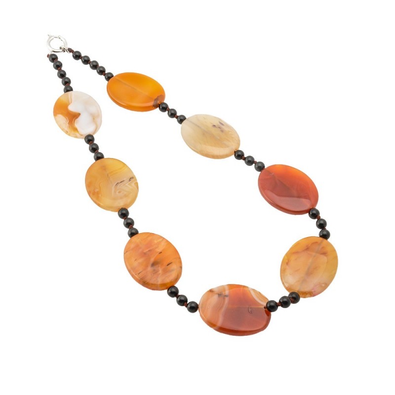 Бусы из натуральных камней коричневые (13454)