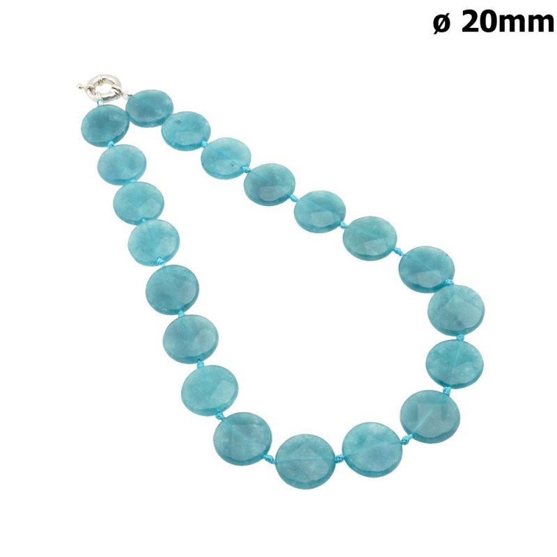 Бусы из натуральных камней бирюзовые (13469) вариант 02