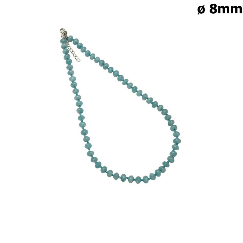 Бусы из натуральных камней бирюзовые (13503)