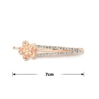 Заколка-невидимка металлическая со стразами 7см (11245) вариант 04 Заколка-невидимка металлическая со стразами 7см (11245) вариант 04