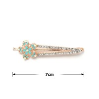 Заколка-невидимка металлическая со стразами 7см (11245) вариант 06 Заколка-невидимка металлическая со стразами 7см (11245) вариант 06