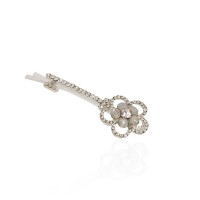 Заколка-невидимка металлическая со стразами 5.2см (11030) вариант 03