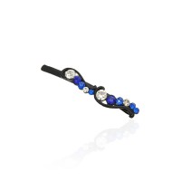 Заколка-невидимка металлическая со стразами 6.2см (11911) вариант 08