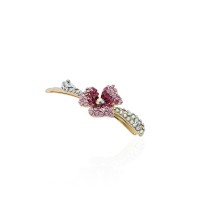 Заколка-невидимка металлическая со стразами 6.3см (2439) вариант 01