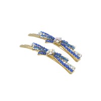 Пара заколок-невидимок со стразами 2шт (3515) вариант 03