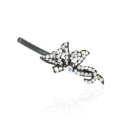 Заколка-невидимка металлическая со стразами 6.3см (3807) вариант 06