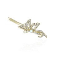 Заколка-невидимка металлическая со стразами (11910) вариант 05